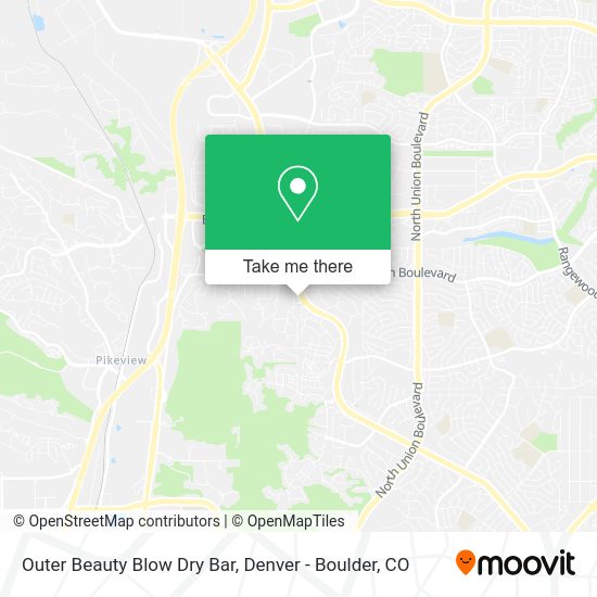 Outer Beauty Blow Dry Bar map