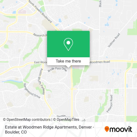 Estate at Woodmen Ridge Apartments map