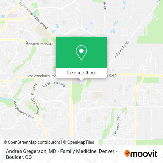 Mapa de Andrea Gregerson, MD - Family Medicine