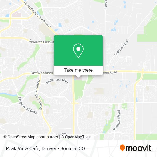 Peak View Cafe map