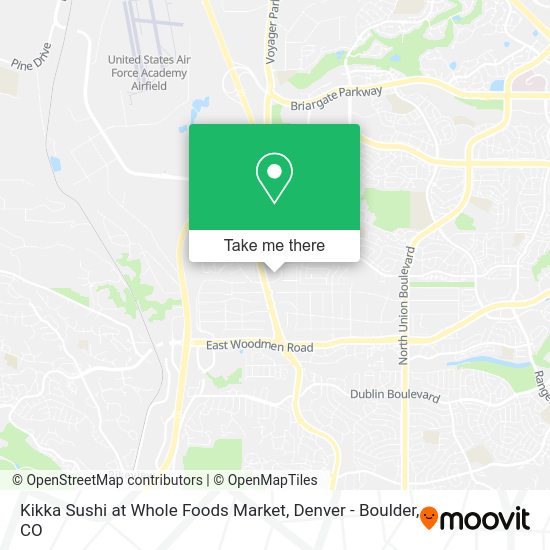 Kikka Sushi at Whole Foods Market map