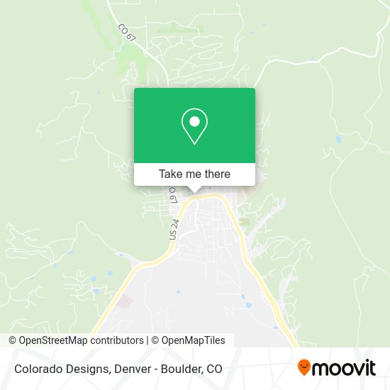 Colorado Designs map