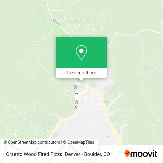 Mapa de Orsetto Wood Fired Pizza