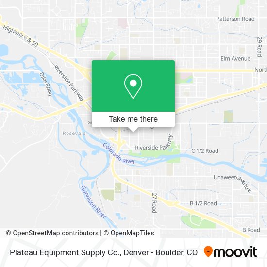 Plateau Equipment Supply Co. map