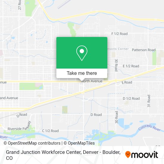 Mapa de Grand Junction Workforce Center