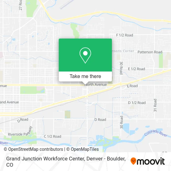 Mapa de Grand Junction Workforce Center