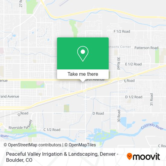 Peaceful Valley Irrigation & Landscaping map