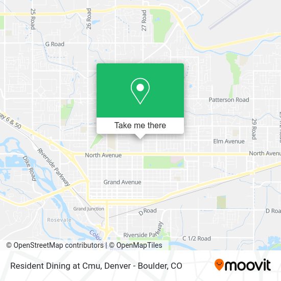 Mapa de Resident Dining at Cmu