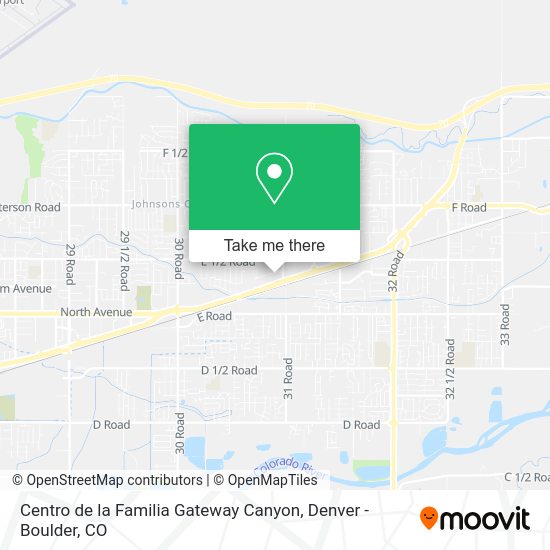 Centro de la Familia Gateway Canyon map