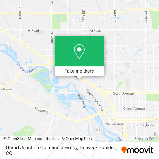 Mapa de Grand Junction Coin and Jewelry
