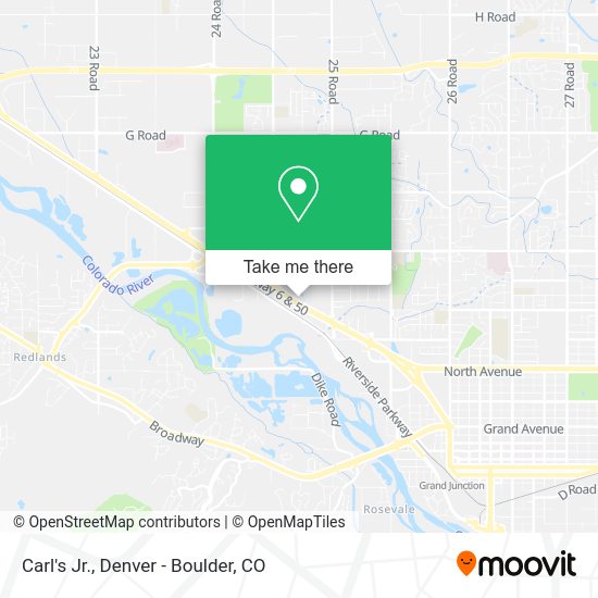 Carl's Jr. map