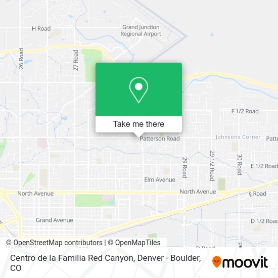 Centro de la Familia Red Canyon map