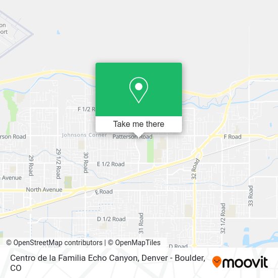 Centro de la Familia Echo Canyon map