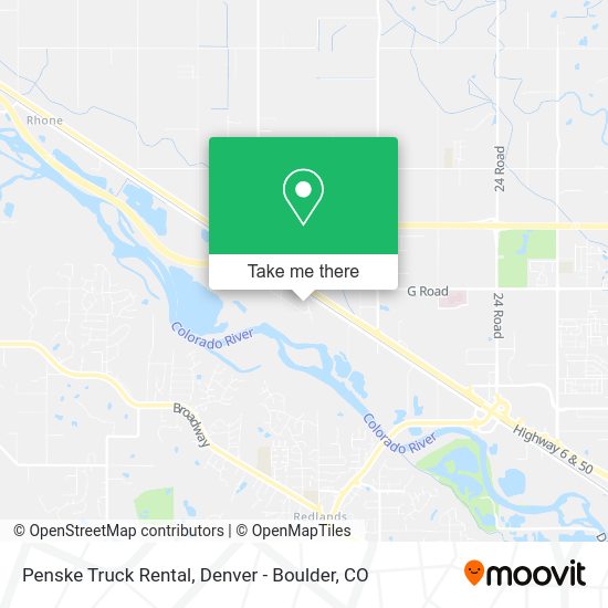 Penske Truck Rental map