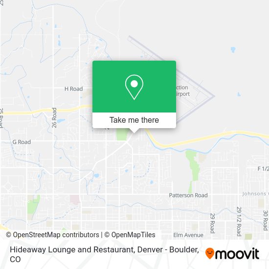 Mapa de Hideaway Lounge and Restaurant