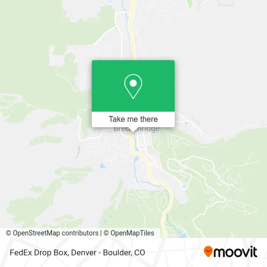 FedEx Drop Box map
