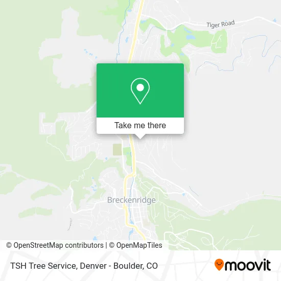 TSH Tree Service map