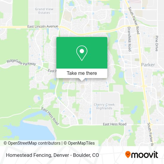 Homestead Fencing map