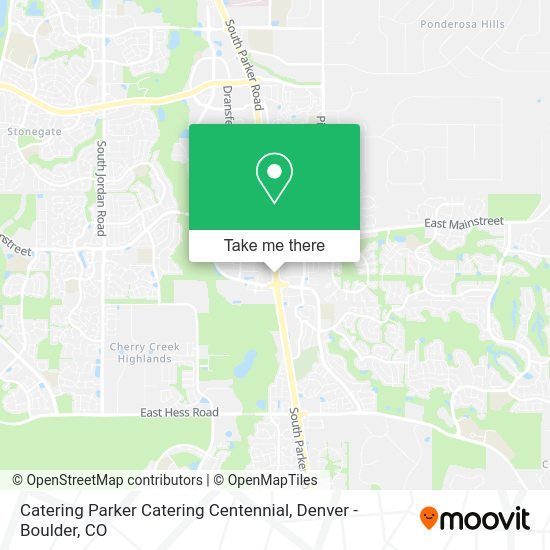 Mapa de Catering Parker Catering Centennial