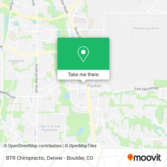 Mapa de BTR Chiropractic