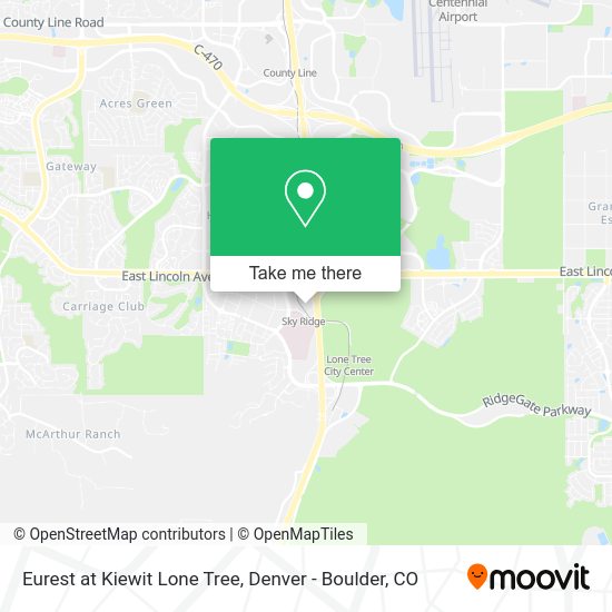 Eurest at Kiewit Lone Tree map