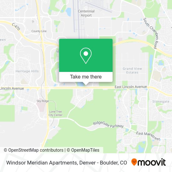 Mapa de Windsor Meridian Apartments