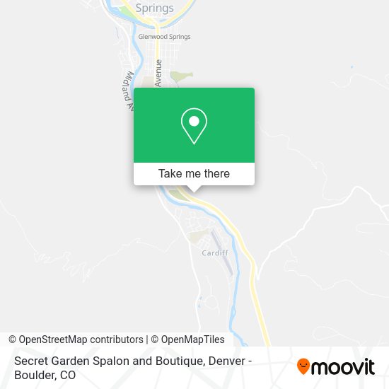 Secret Garden Spalon and Boutique map