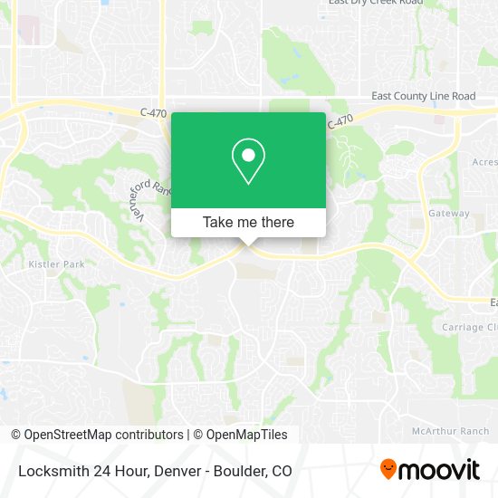Mapa de Locksmith 24 Hour