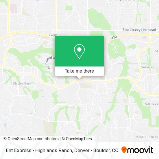 Ent Express - Highlands Ranch map