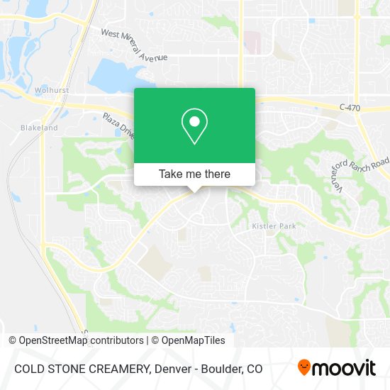 COLD STONE CREAMERY map