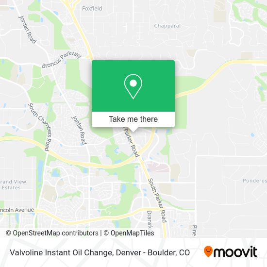 Mapa de Valvoline Instant Oil Change