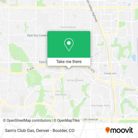Sam's Club Gas map