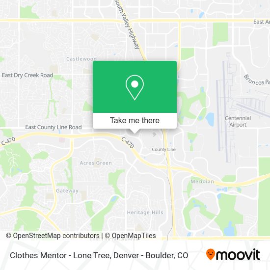 Clothes Mentor - Lone Tree map