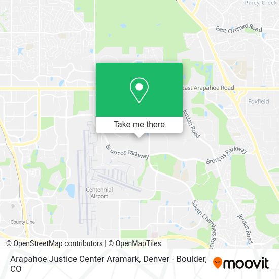 Mapa de Arapahoe Justice Center Aramark