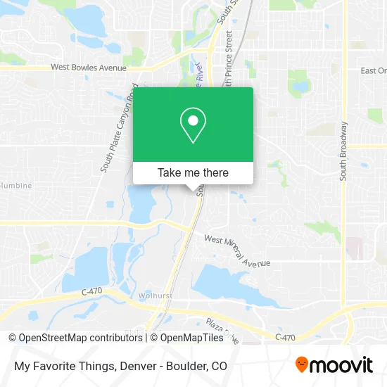 My Favorite Things map