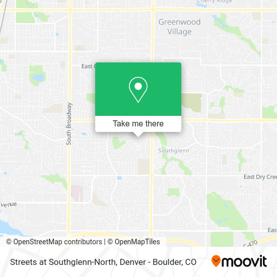 Streets at Southglenn-North map