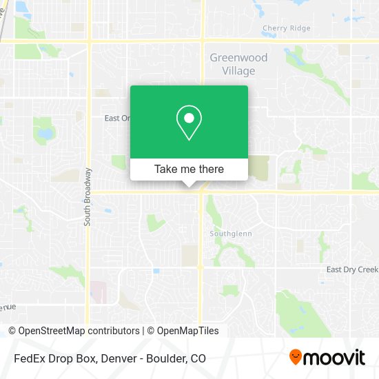 FedEx Drop Box map