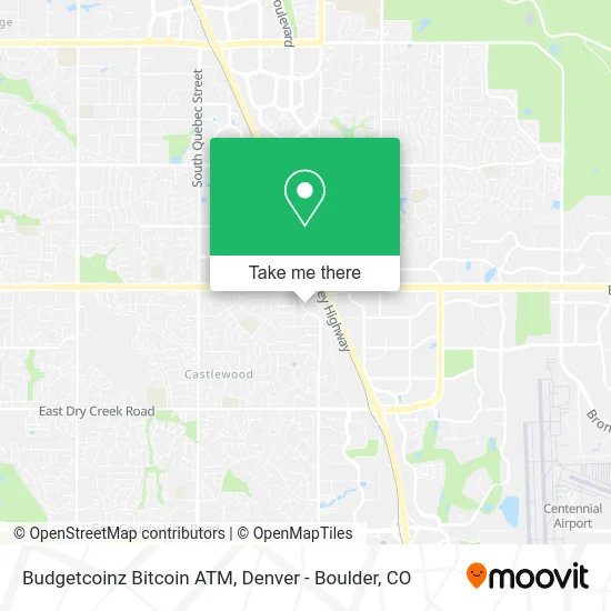 Mapa de Budgetcoinz Bitcoin ATM