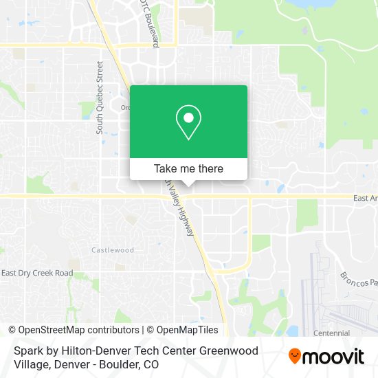 Spark by Hilton-Denver Tech Center Greenwood Village map