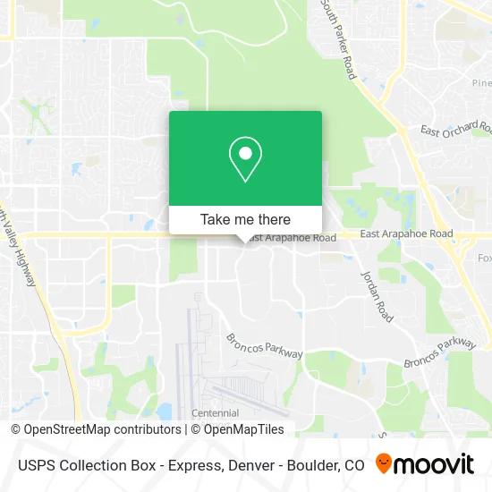 USPS Collection Box - Express map