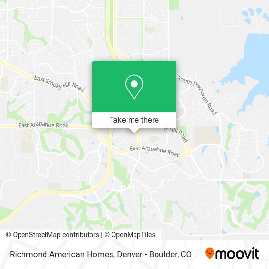 Richmond American Homes map