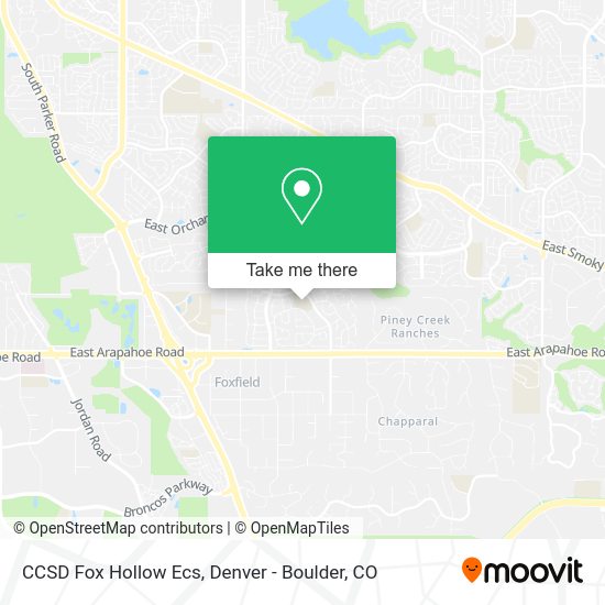 CCSD Fox Hollow Ecs map