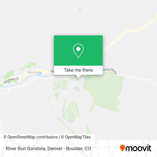 River Run Gondola map