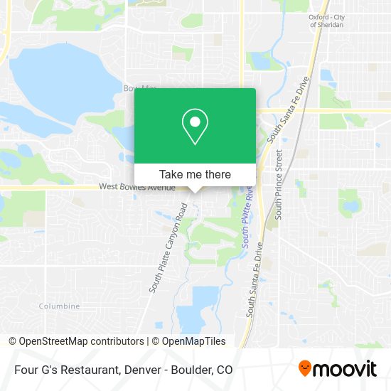 Mapa de Four G's Restaurant