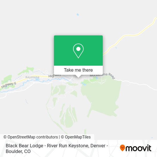 Black Bear Lodge - River Run Keystone map