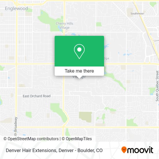 Mapa de Denver Hair Extensions