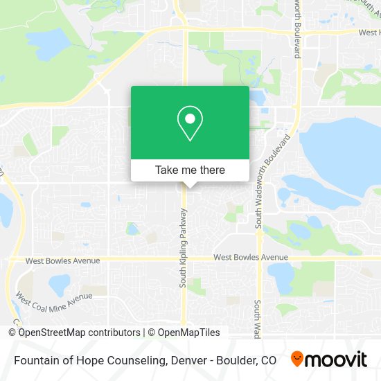 Fountain of Hope Counseling map