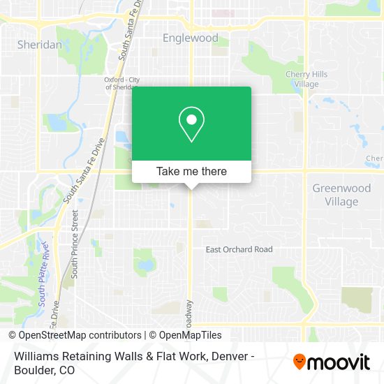 Mapa de Williams Retaining Walls & Flat Work