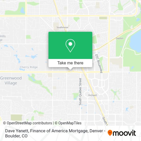 Dave Yanett, Finance of America Mortgage map