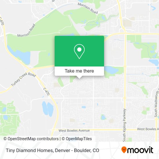 Mapa de Tiny Diamond Homes